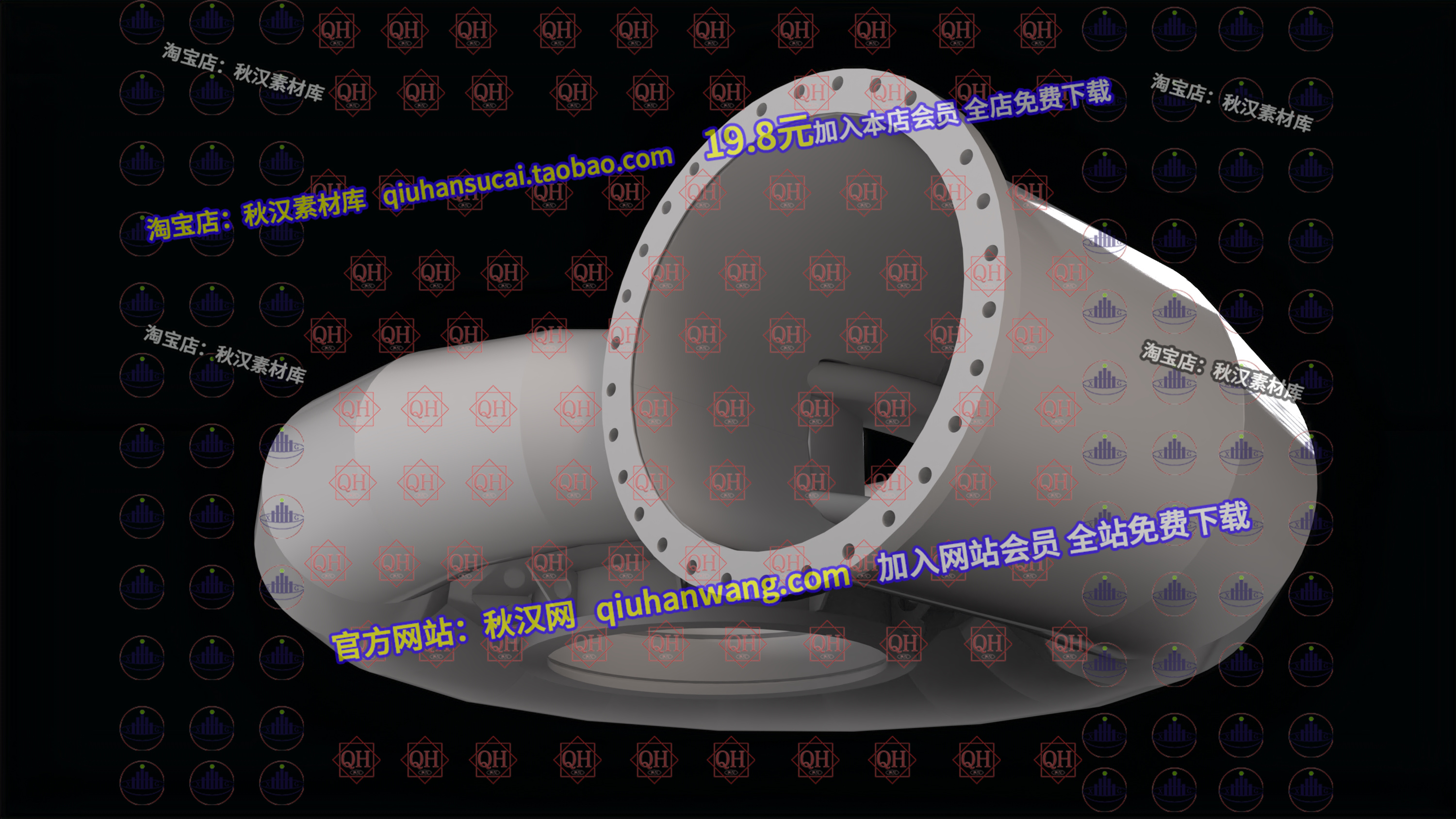 混流式涡轮机螺旋壳